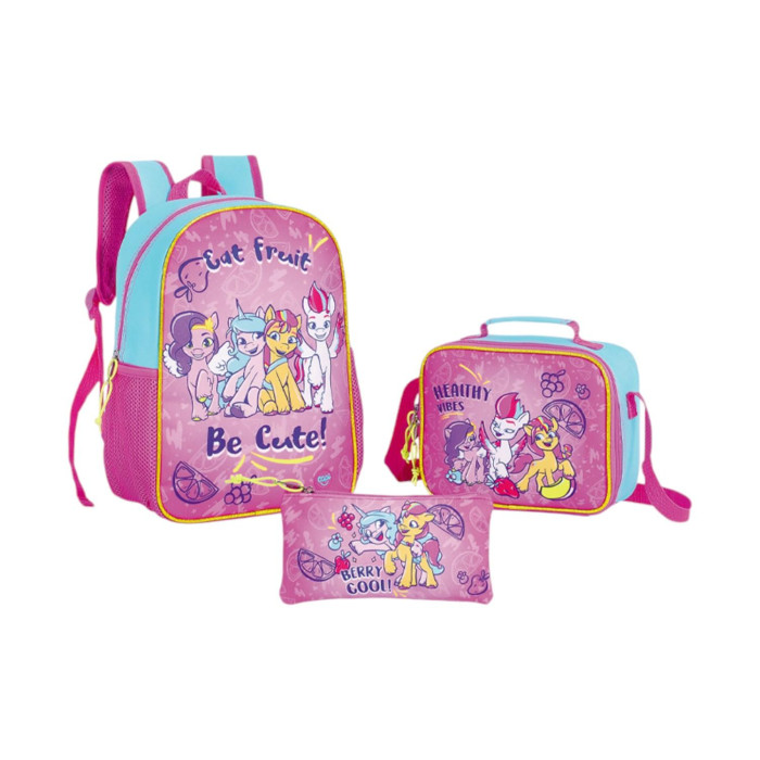 COMBO MOCHILA MORRAL+LONCHERA+CARTUCHERA MY LITLE